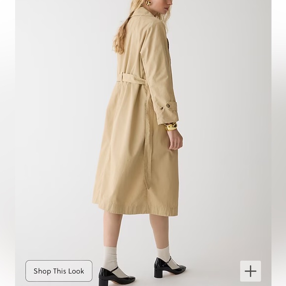 J. Crew Relaxed heritage trench coat in chino Light Khaki NEW BT324 - Picture 5 of 12